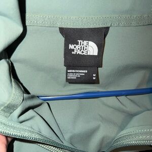 The North Face Mens Medium Hooded 1/2 Zip Pullover Jacket Green NWOT